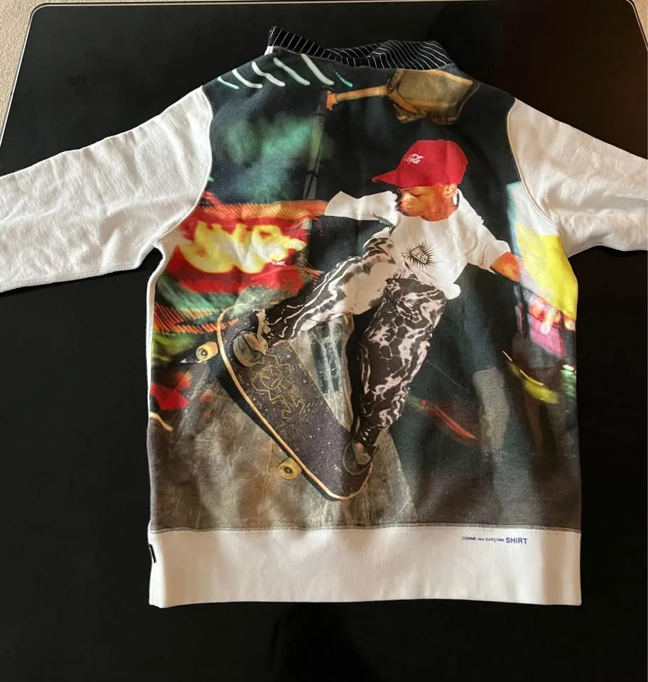 Supreme X CDG box logo Harold Hunter hoodie image indicator(2)