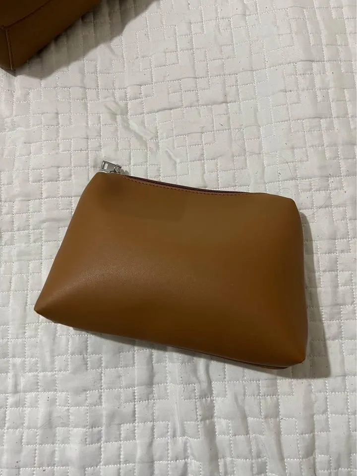 Faux Brown Leather Tote Bag image indicator(3)