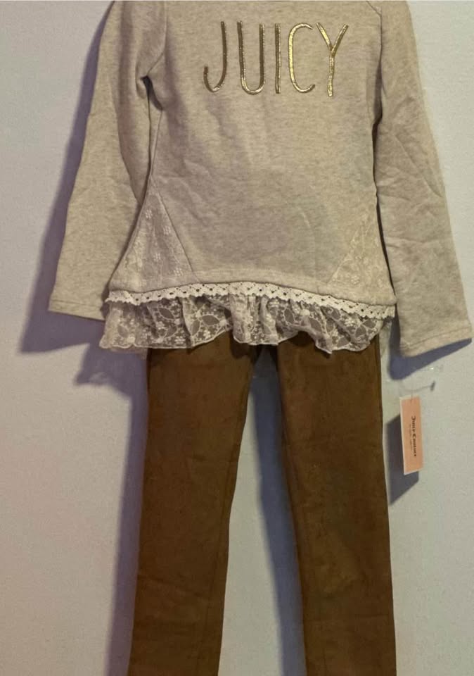 GIRLS LEGGINGS SUITS (JUICY COUTURE) SIZE:5&6 - photo 2