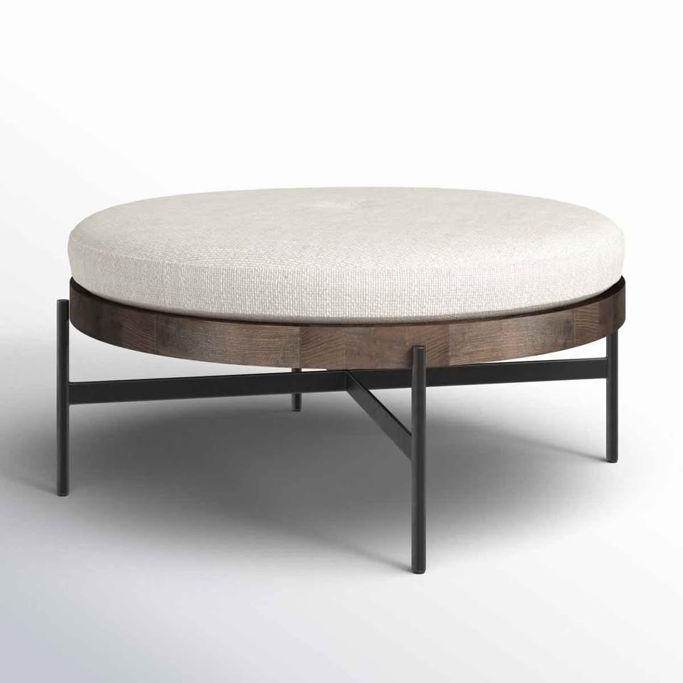Madeline Round Padded Footrest - photo 2