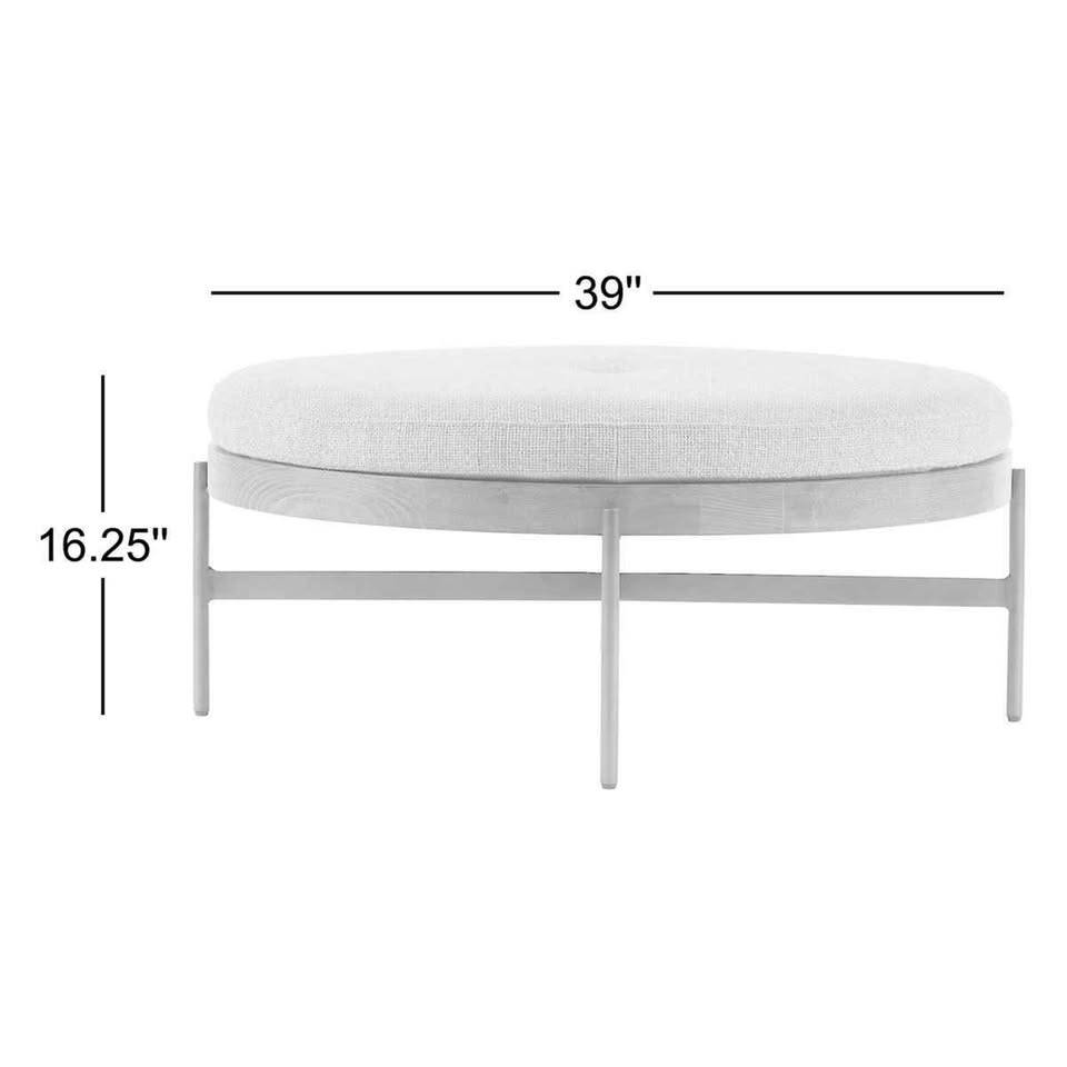 Madeline Round Padded Footrest - photo 4