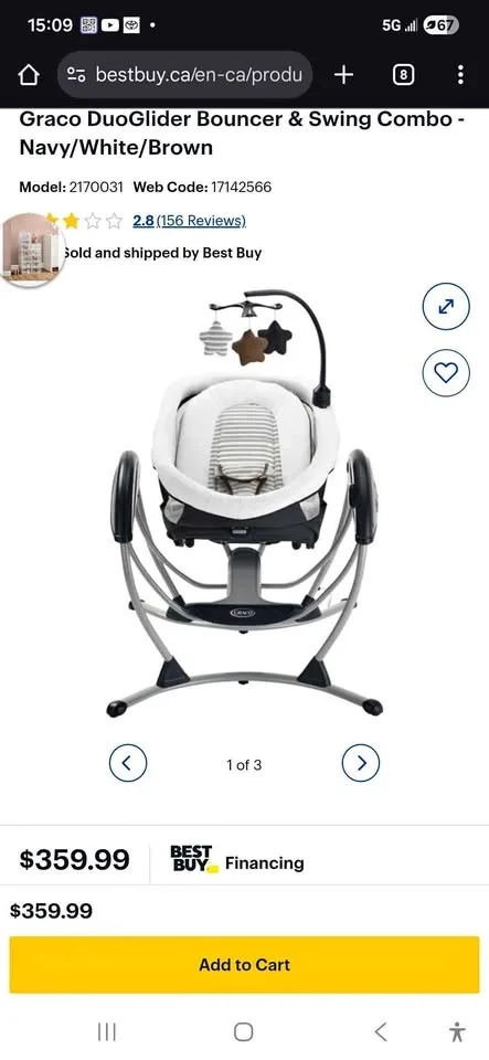 Baby bouncer and Swing thumbnail