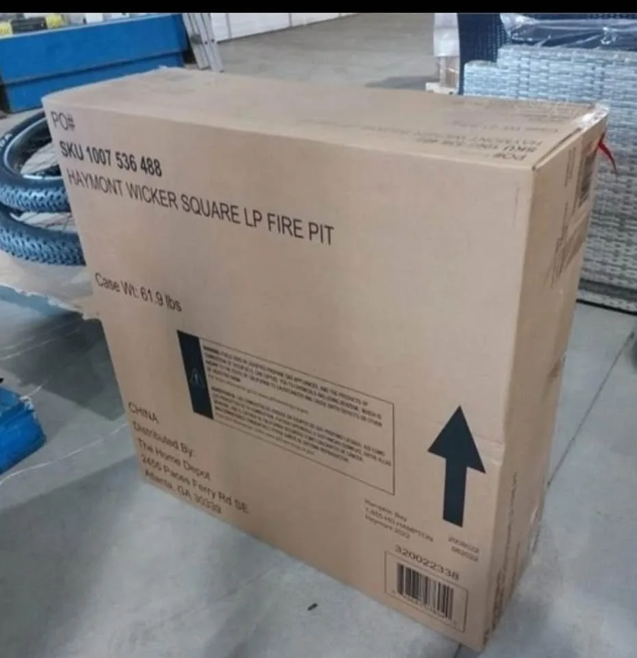 Hampton Bay 30 inch propane fire pit brand new never opened image indicator(3)