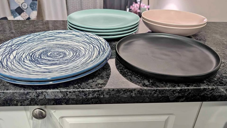 IKEA Ceramic Plates, Bowls and Cups - 33 Pieces