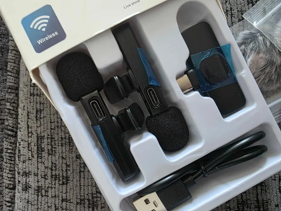 Wireless Microphone Wireless Mic for PhoneDual Wireless Mic image indicator(8)