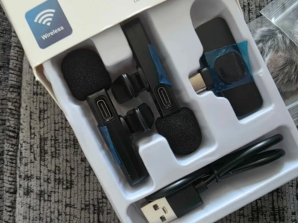 Wireless Microphone Wireless Mic for PhoneDual Wireless Mic image indicator(9)