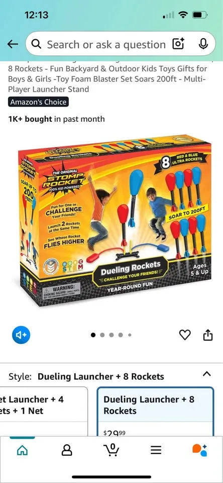 NEW Dueling Stomp Rocket set image indicator(4)