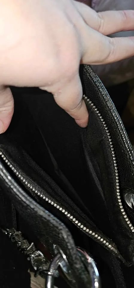 Authentic Chanel Black Caviar Leather Wallet on Chain WOC image indicator(3)