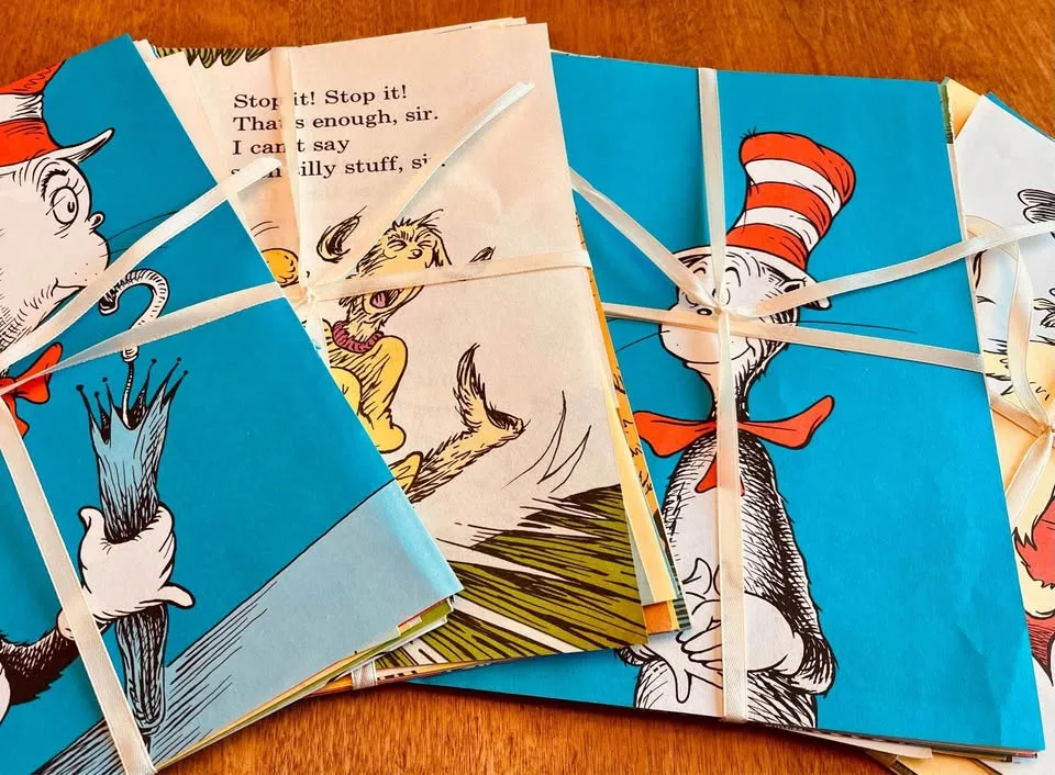 Vintage Dr. Seuss Book Pages for Crafting Ephemera image indicator(5)