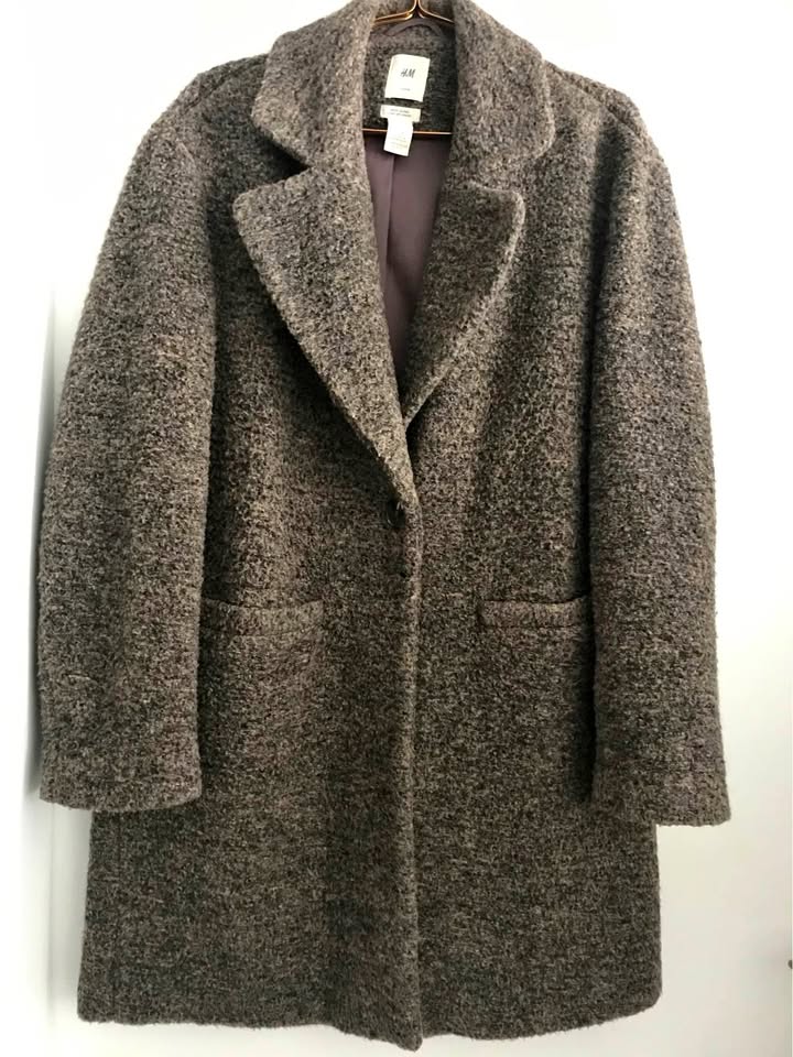 H&M wool blend winter coat size M