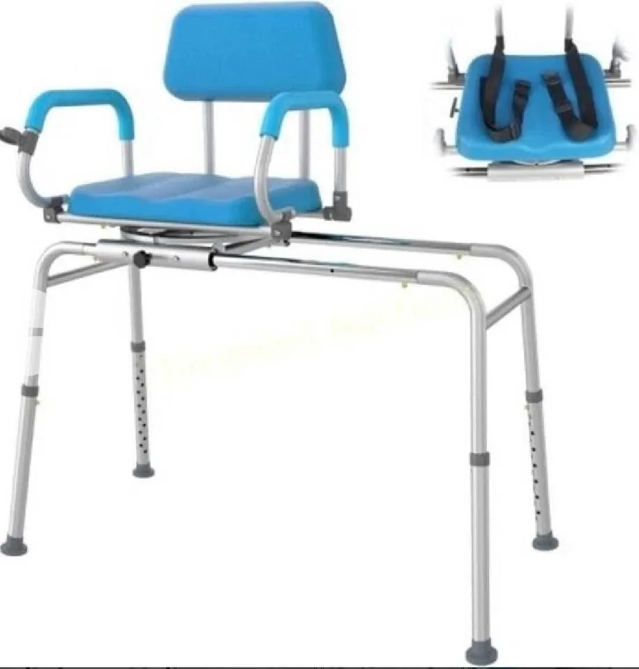 Sliding Shower Chair with Swivel Seat, 42" image indicator(2)