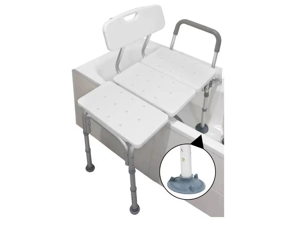 Safety transfer bench with padded armrest image indicator(2)