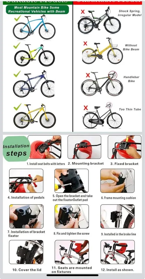 Bicycle Seat for Kids, 8M-4Y Brand New image indicator(4)