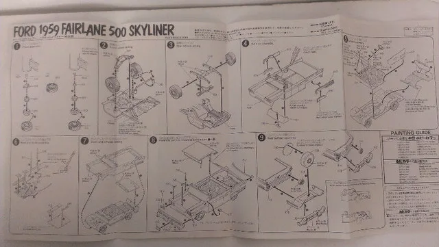 NEW BOX GUNZE SANGYO FORD 1959 FAIRLANE 500 image indicator(9)