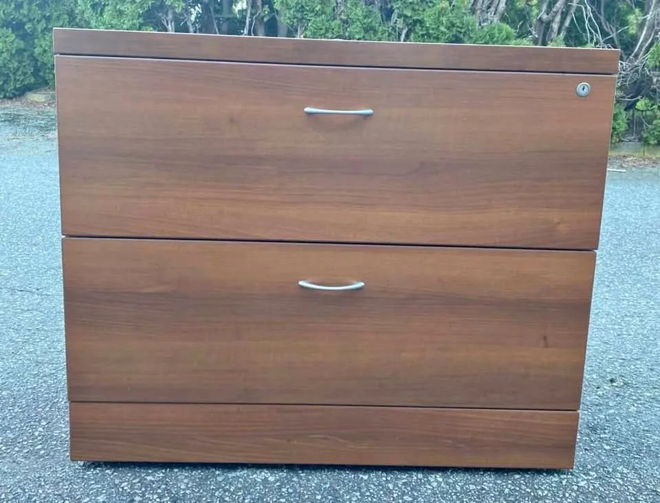 Two Drawer Filing Cabinet With Key