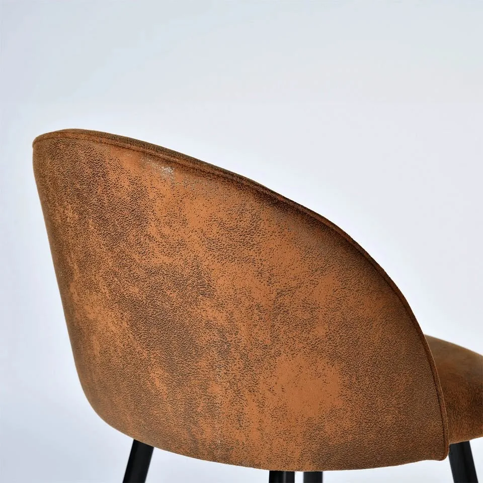 Brown 26" Swivel Counter Height Bar Stools Set of 2 image indicator(5)