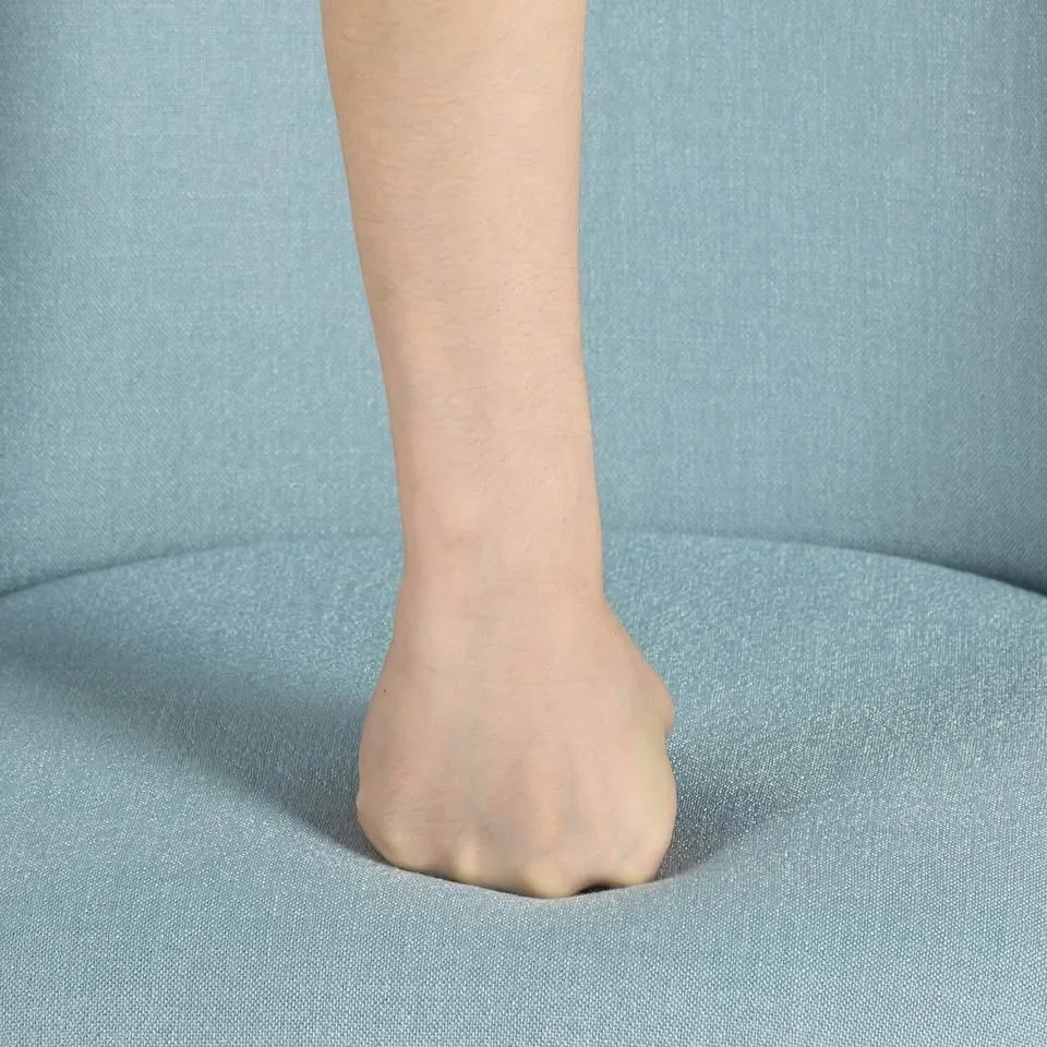 Swivel Counter Stool 26" Set of 2 Barstool Fabric Upholstery image indicator(3)