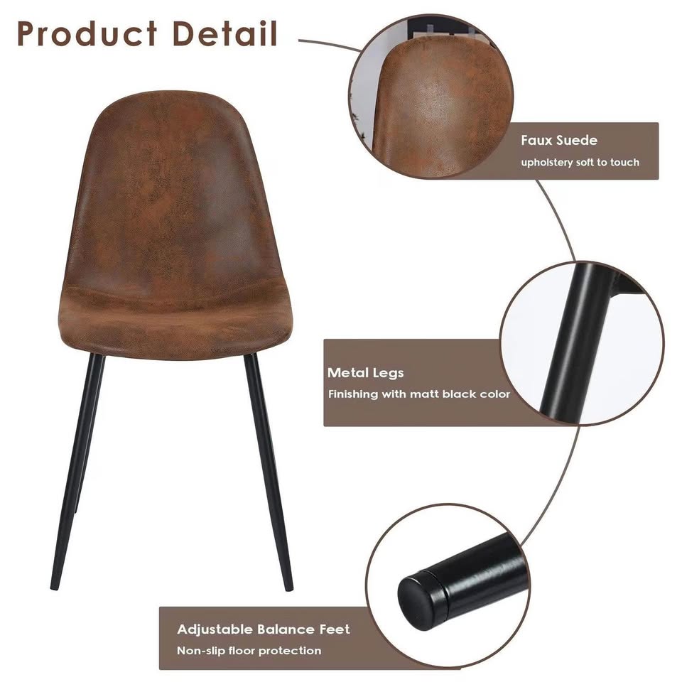 Set of 4 Dining Chairs - Upholstery Side Chair - photo 3