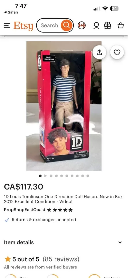 1D Louis Tomlinson collectable figure image indicator(5)
