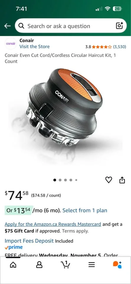 Conair even cut for men image indicator(3)