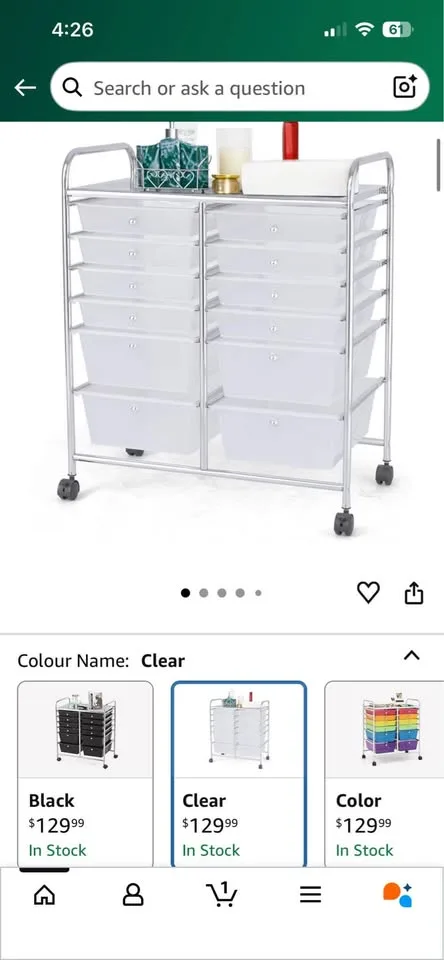 12 Drawer metal frame storage image indicator(4)