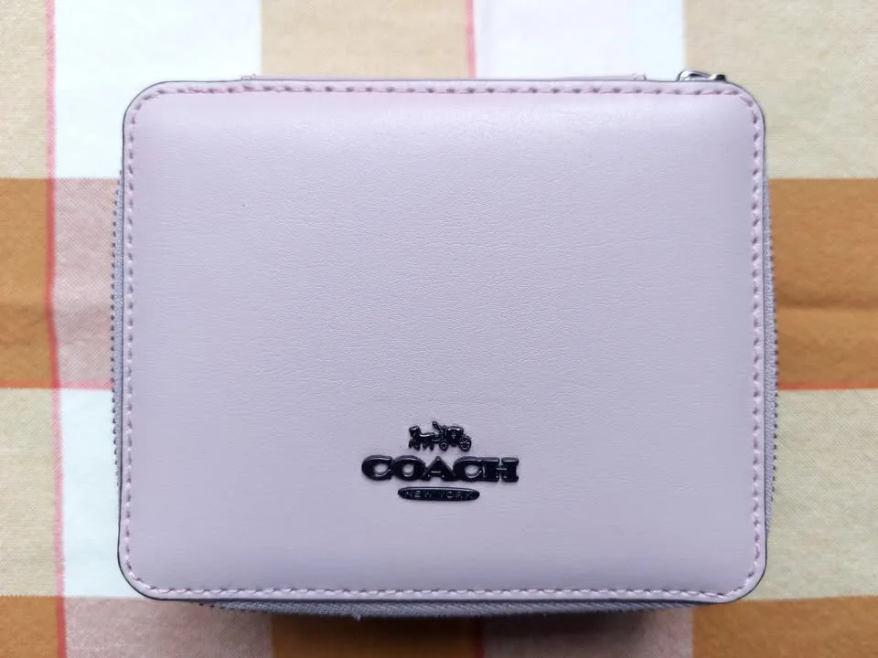 COACH Pink Travel Jewelry Box image indicator(2)