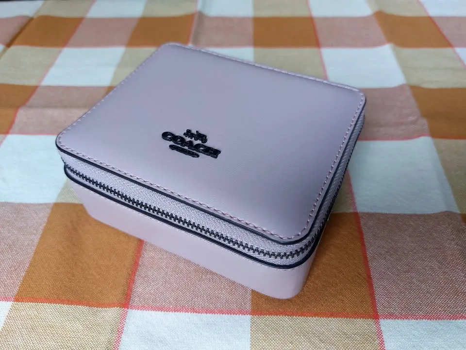 COACH Pink Travel Jewelry Box image indicator(4)