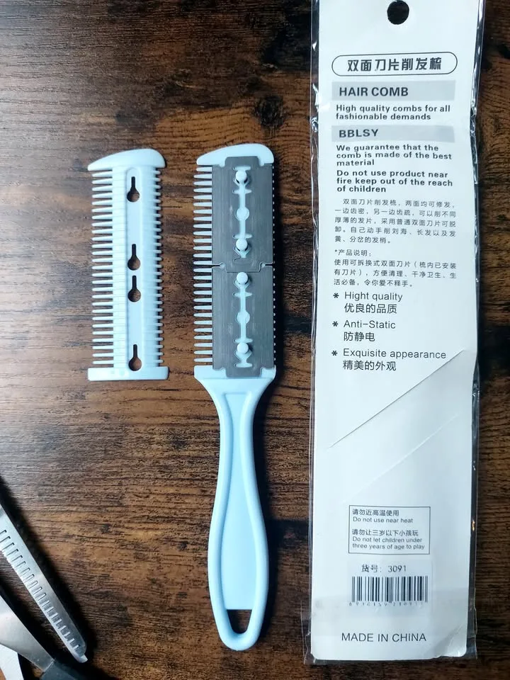 Home Haircut Set - Scissors and Razor Comb image indicator(5)