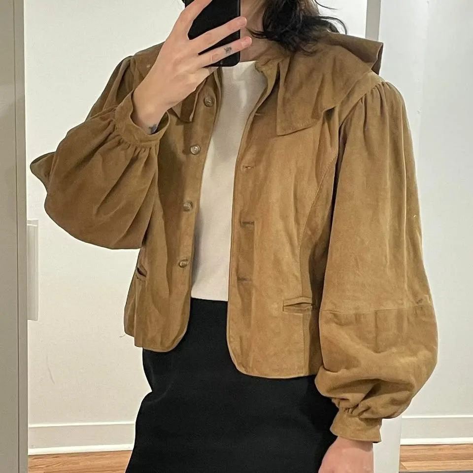 70s real suede blouse/jacket image indicator(2)