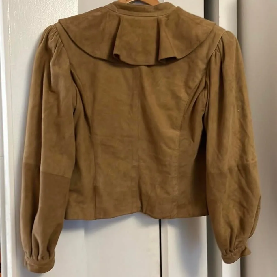 70s real suede blouse/jacket image indicator(3)