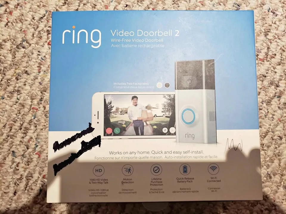 🥕 Ring Video Doorbell 2 + Quick Release Battery thumbnail