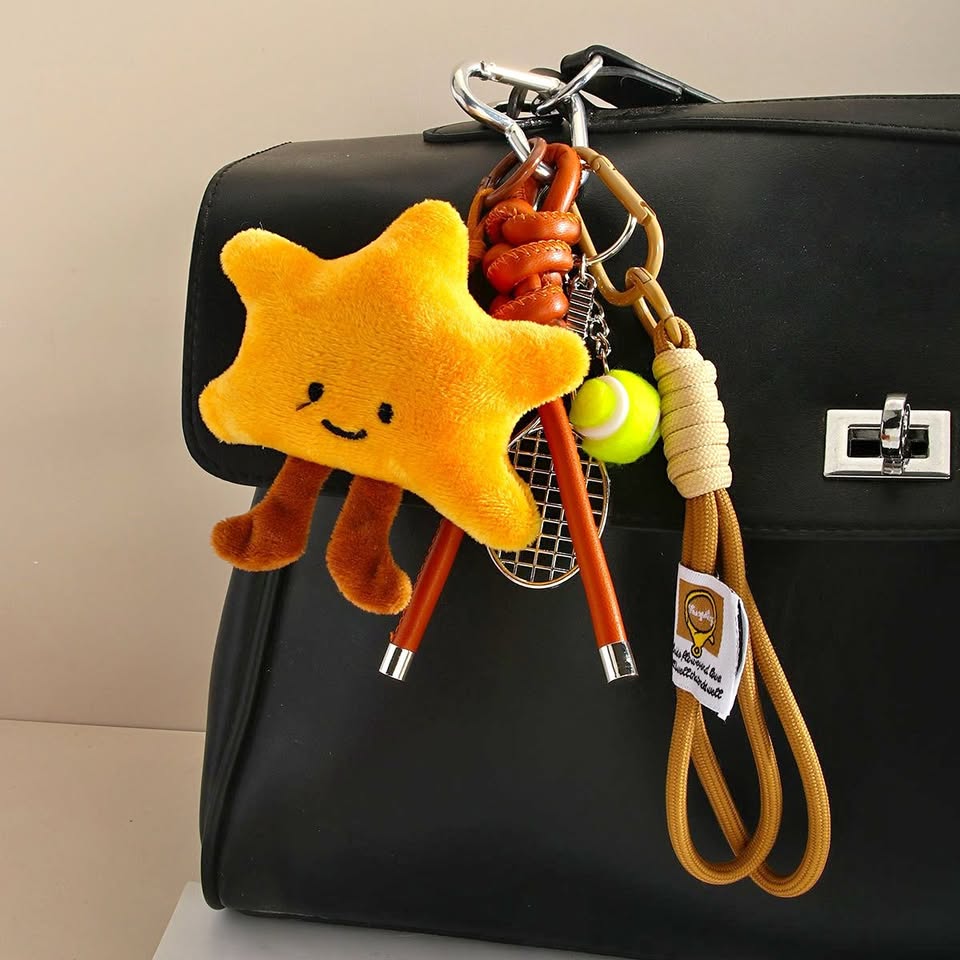 Cute Samsung Plush Keychain 💕 Sweet Girl Charm