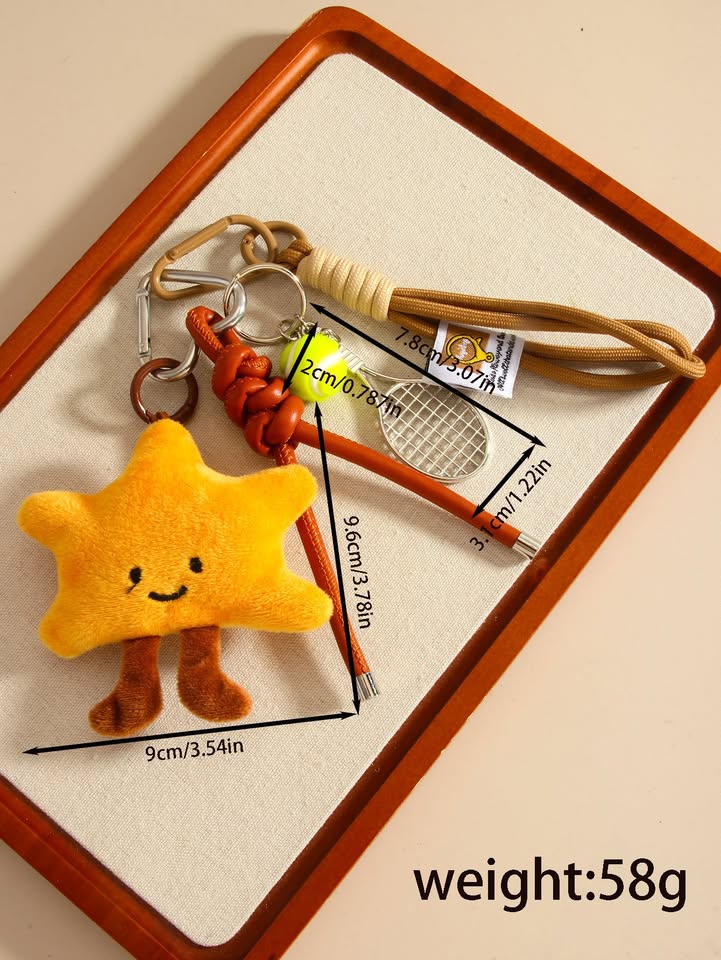 Cute Samsung Plush Keychain 💕 Sweet Girl Charm - photo 2