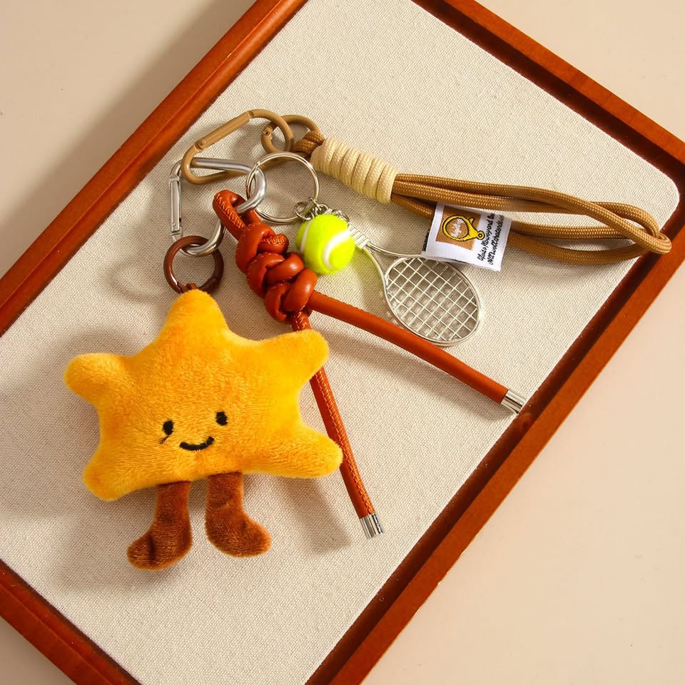 Cute Samsung Plush Keychain 💕 Sweet Girl Charm - photo 3