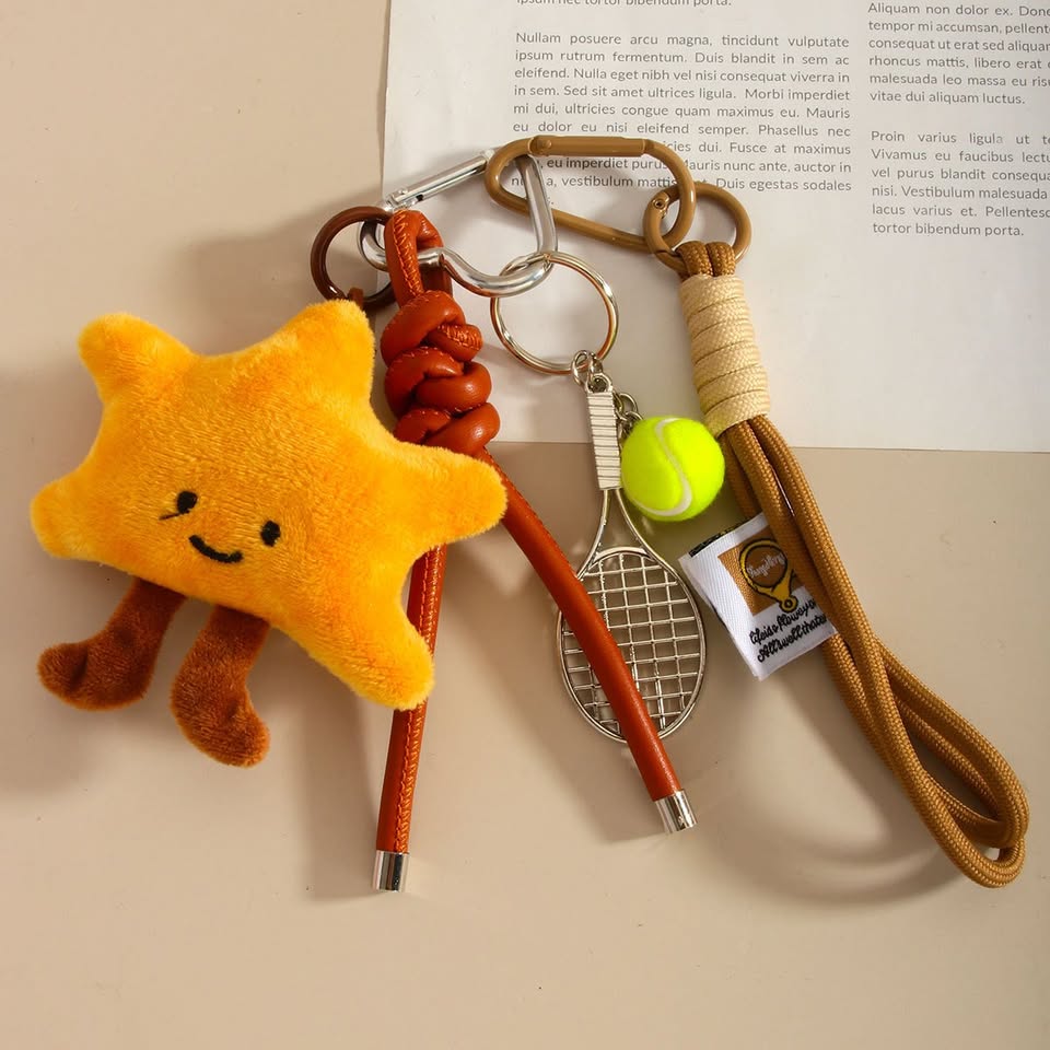 Cute Samsung Plush Keychain 💕 Sweet Girl Charm - photo 4