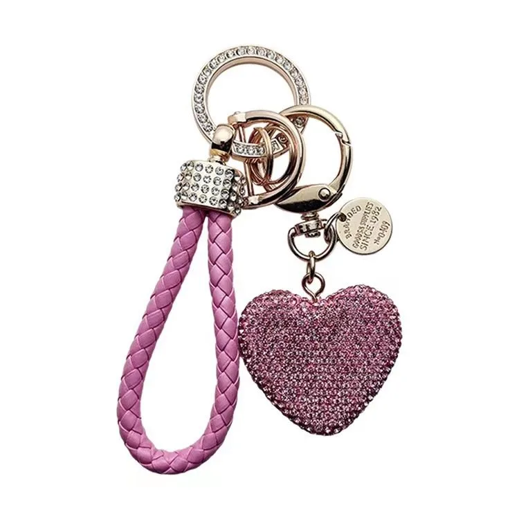 ✨ Sparkly Diamond Heart Keychain – Cute Love Charm for Keys, Bag image indicator(2)