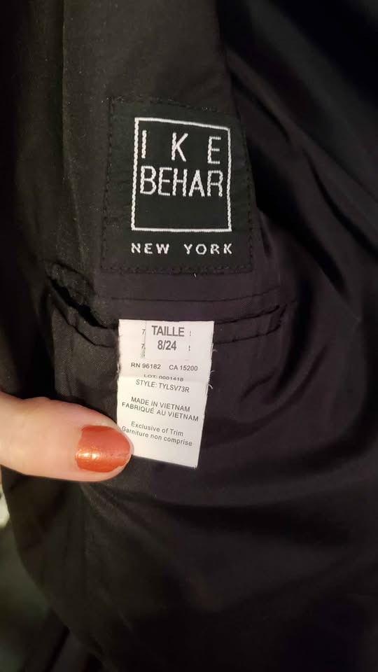 Ike Behar Boys Suit Jacket Black Size 8 - photo 4