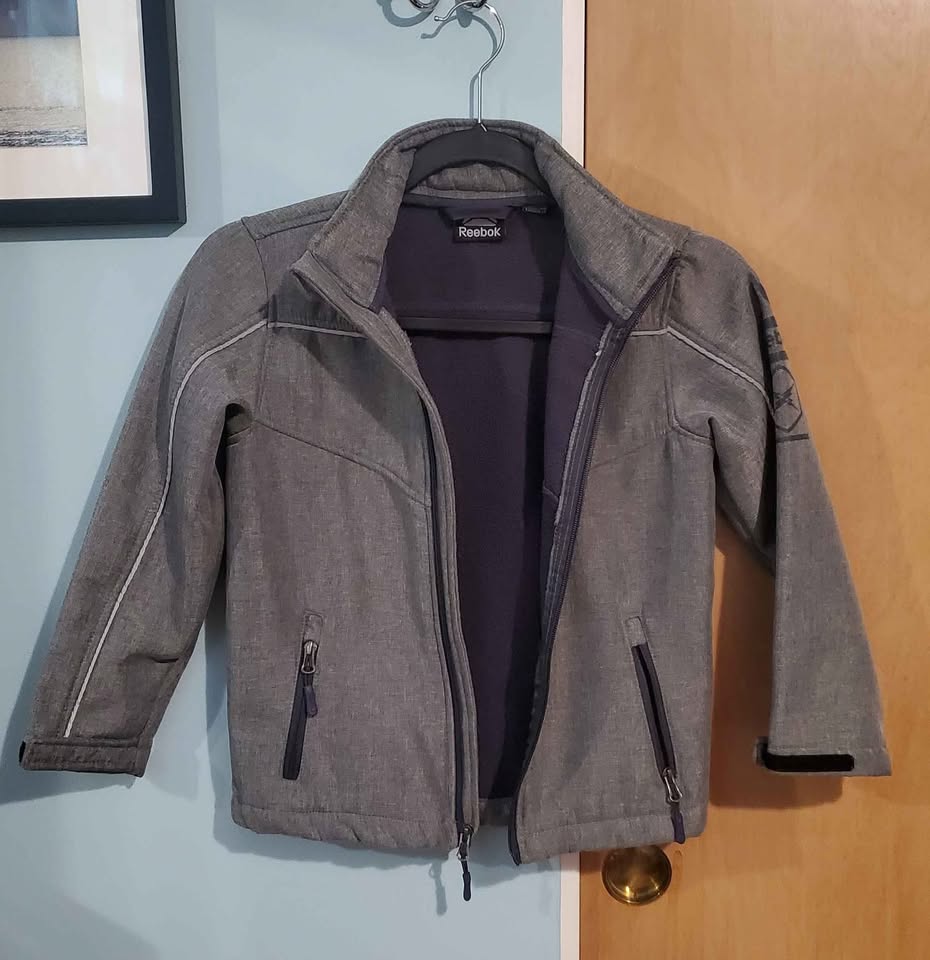 Reebok Jacket Boys Size 7 - Fleece inside - Grey - photo 2