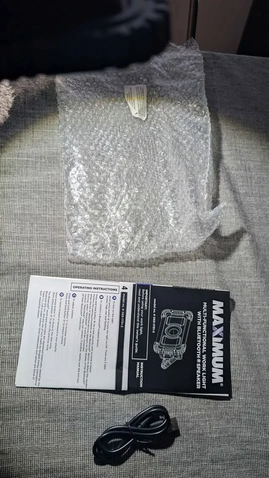 Maximum Rechargeable Bluetooth Speaker Work Light image indicator(6)