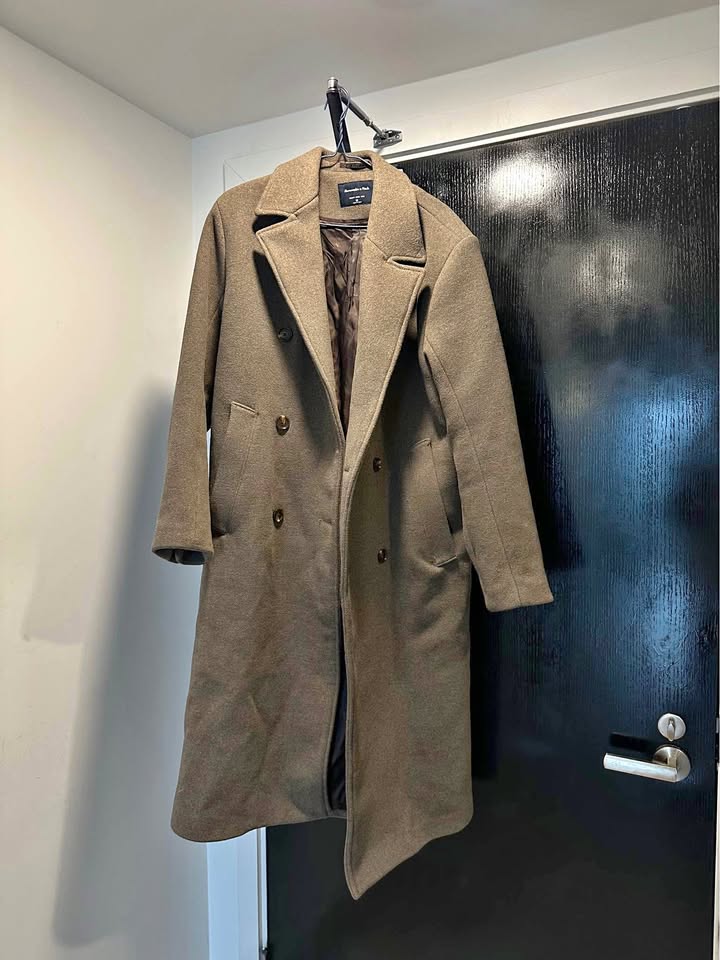 Double-Breasted Wool-Blend Coat