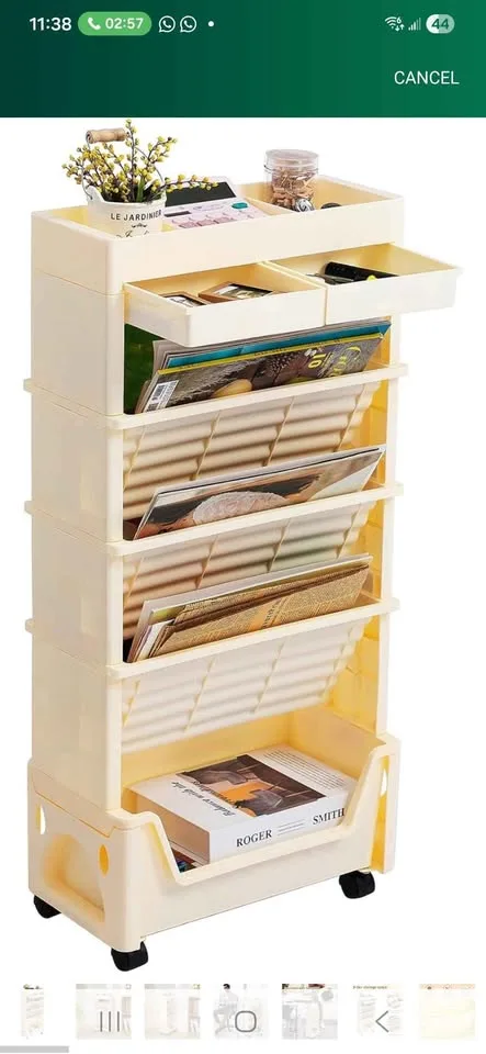 5 tier Rolling Utility Cart image indicator(4)