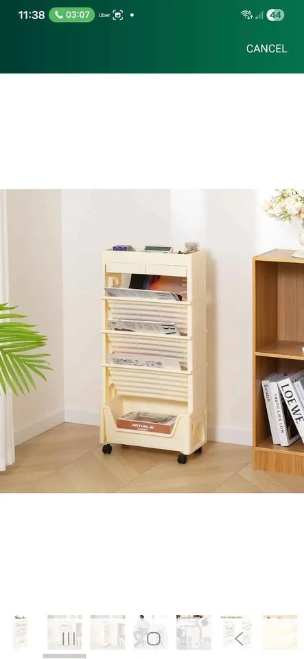 5 tier Rolling Utility Cart image indicator(5)