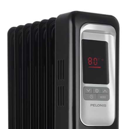 Pelonis OilBase Heater, RemoteControl, TempDisplay, 1500w