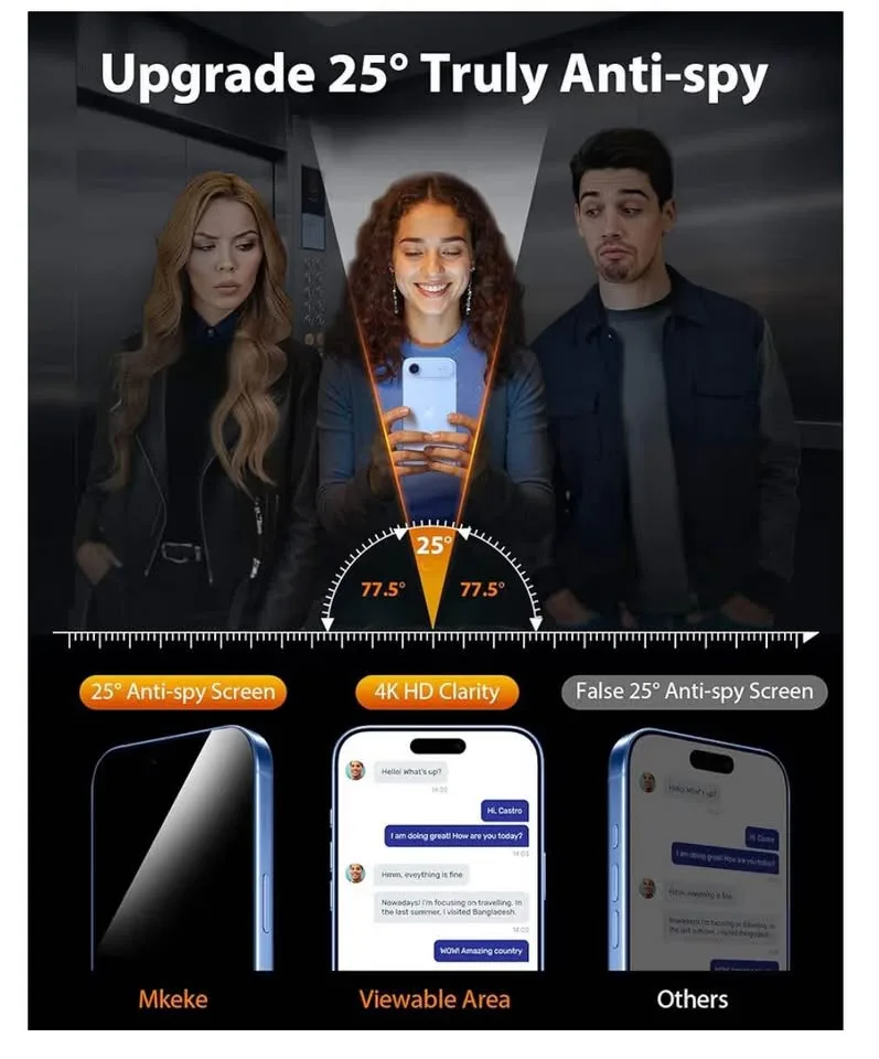 iPhone Air Privacy Screen Protector 3 Pack image indicator(3)