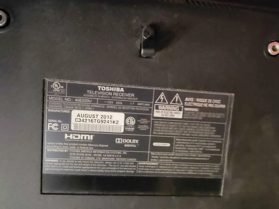 Toshiba 40E220U 40" Class 1080p LCD TV image indicator(4)