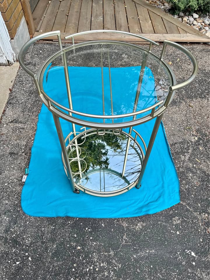 Pier1 Metal Bar Cart