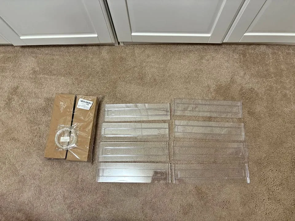 Set of 14 Acrylic Clear Drawer Dividers