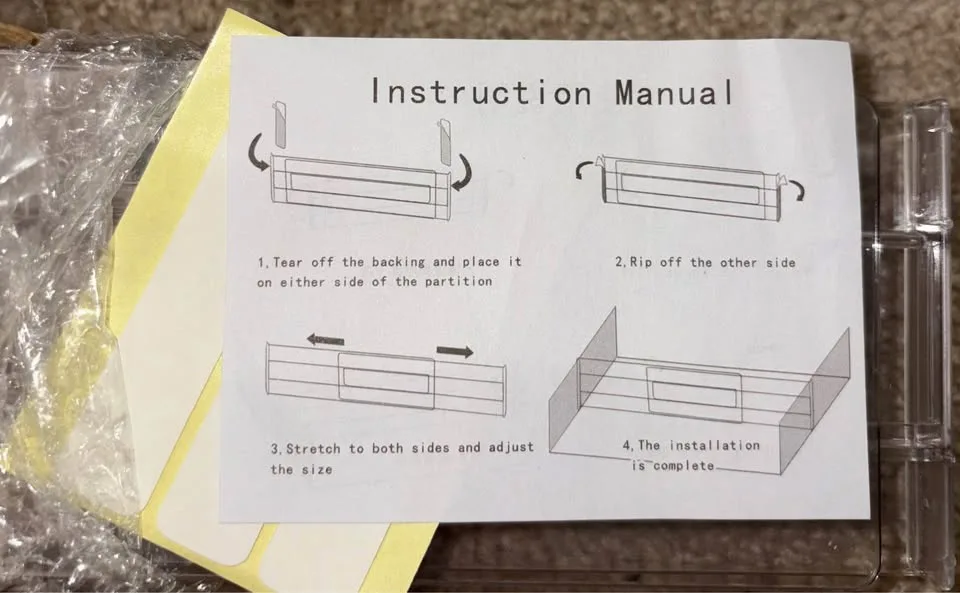 Set of 14 Acrylic Clear Drawer Dividers image indicator(5)