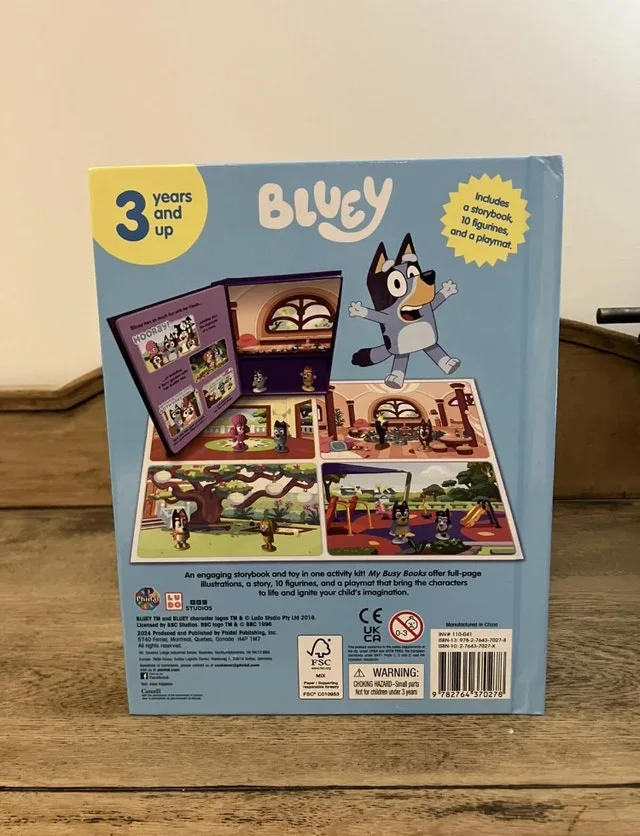 BBC Bluey My Busy Books by Phidal Publishing Board Book Book image indicator(2)