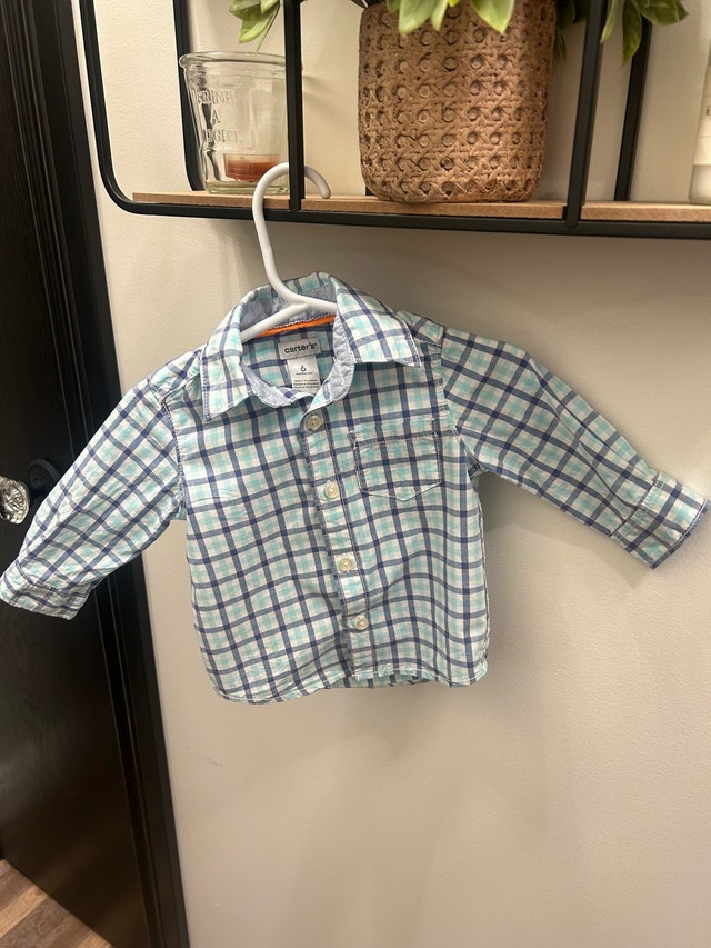 Boys Dress Shirt (Carter's) - Size 6 Months